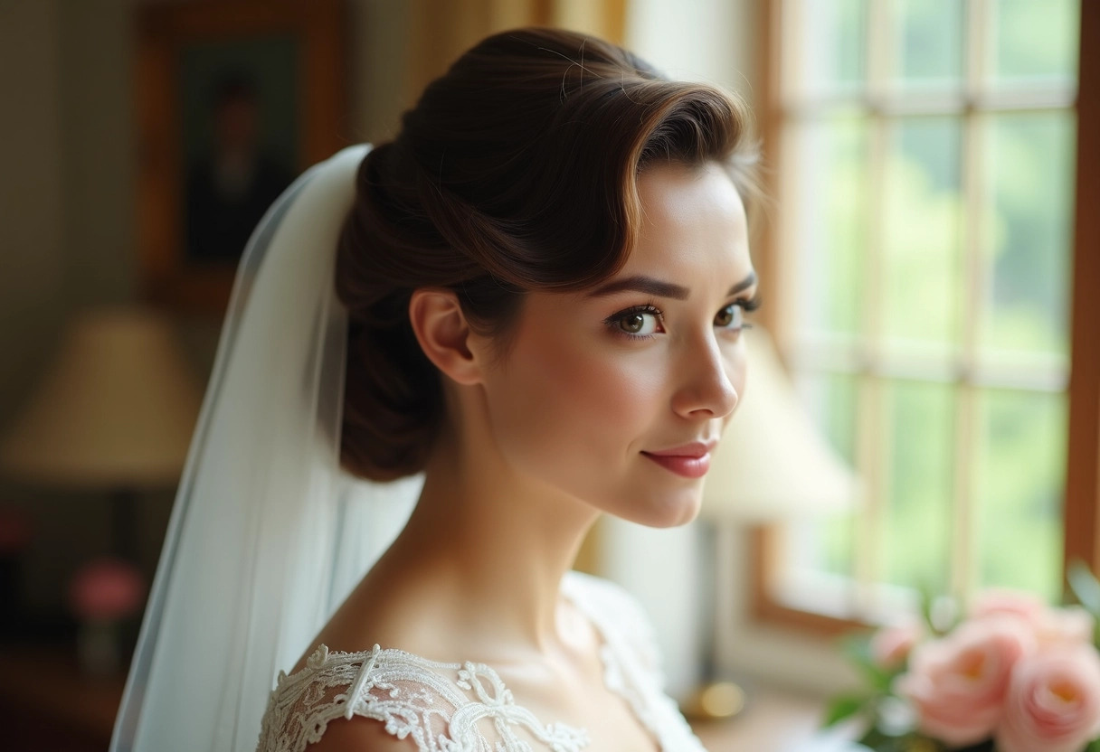 chignon mariée